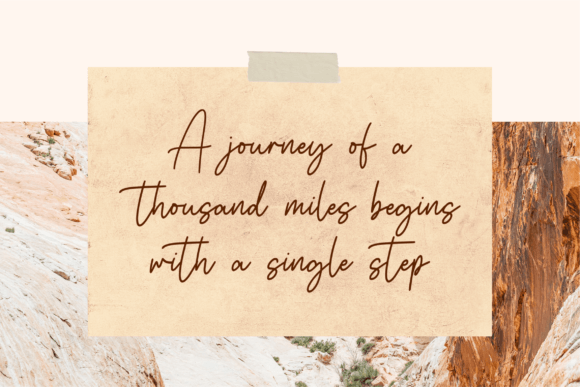 Signatture Greating Font Poster 4