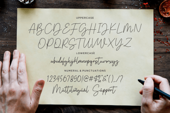 Signatture Greating Font Poster 8