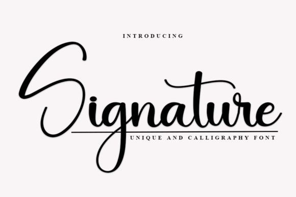 Signature Font