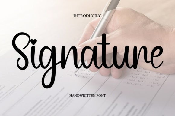 Signature Font Poster 1