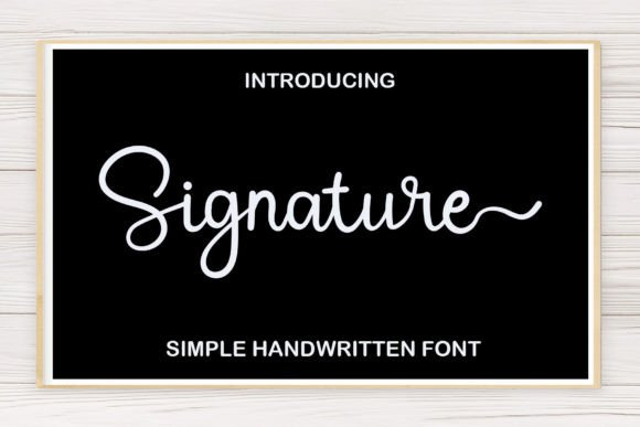 Signature Font Poster 1