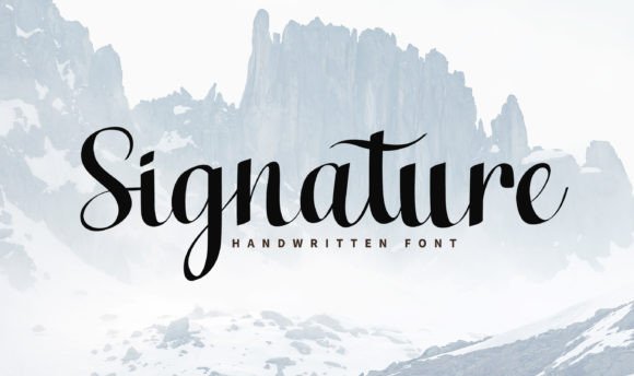 Signature Font