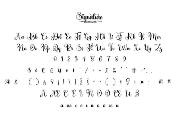 Signature Font Poster 4