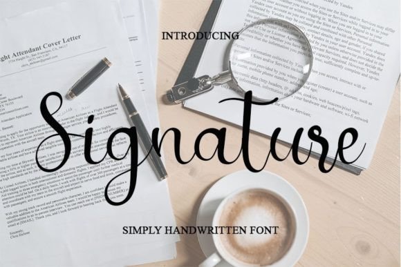 Signature Font