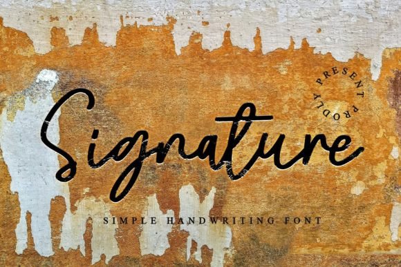 Signature Font