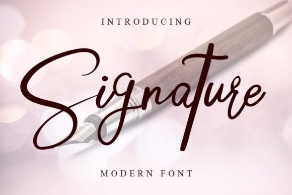 Signature Font