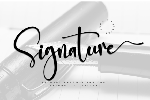 Signature Font Poster 1