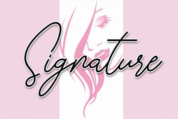 Signature Font Poster 1