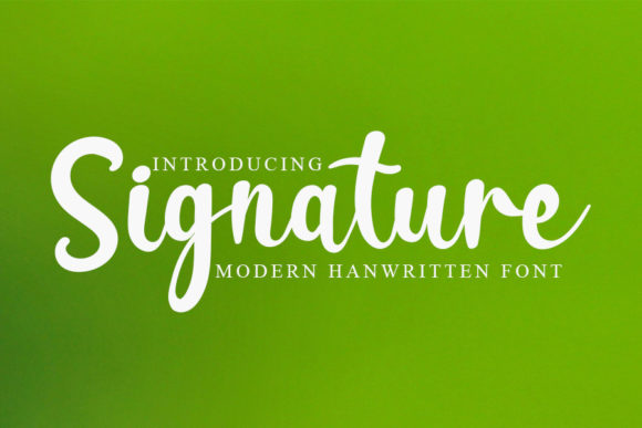 Signature Font