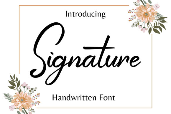 Signature Font