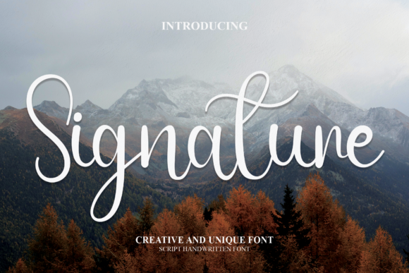 Signature Font