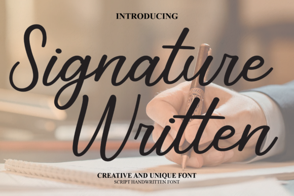 Signature Written Font