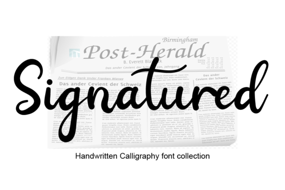 Signatured Font