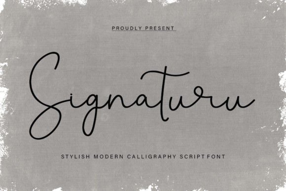 Signaturu Font Poster 1