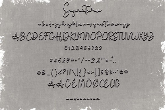 Signaturu Font Poster 6