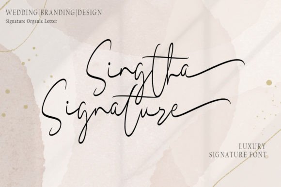 Sigtha Signature Font Poster 1