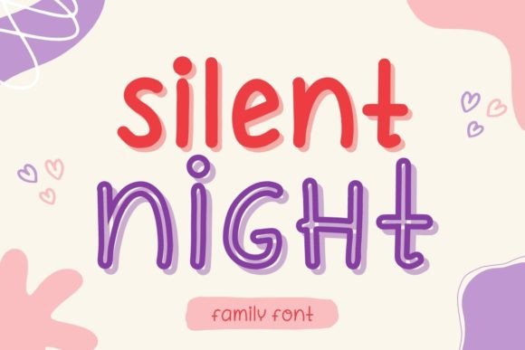 Silent Night Font Poster 1