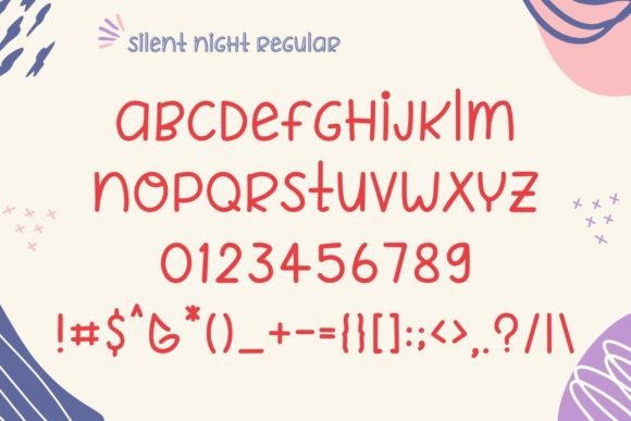 Silent Night Font Poster 2