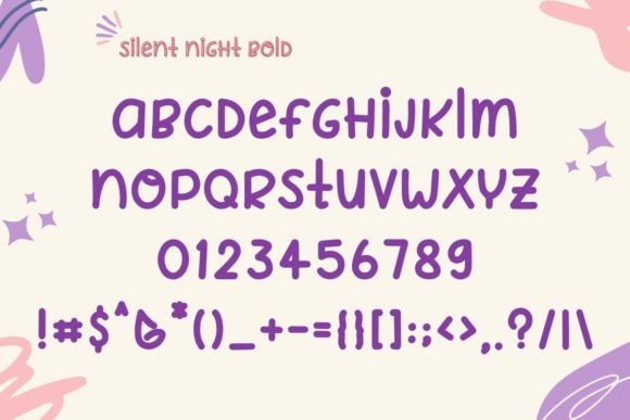 Silent Night Font Poster 3