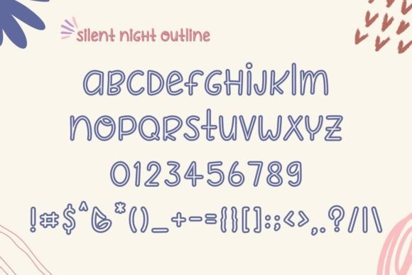 Silent Night Font Poster 4
