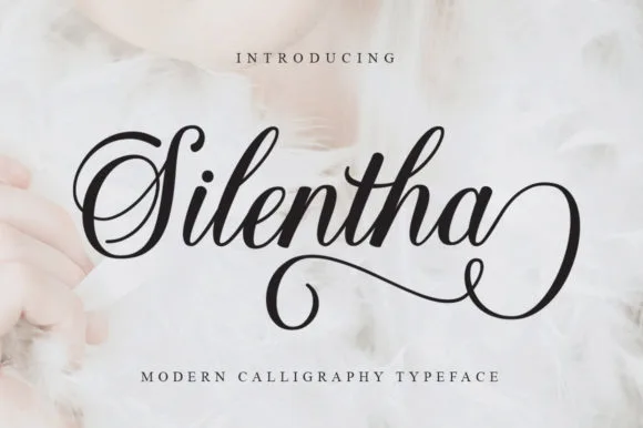 Silentha Font Silentha Font Poster 1