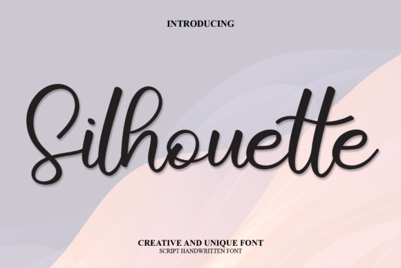 Silhouette Font Poster 1