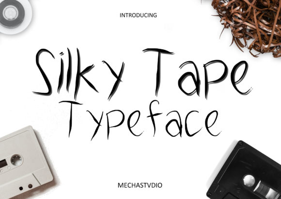 Silky Tape Signature Font Poster 1