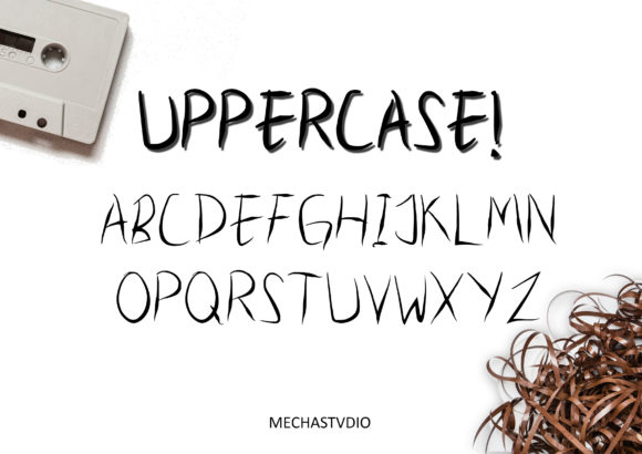 Silky Tape Signature Font Poster 2
