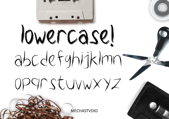 Silky Tape Signature Font Poster 3