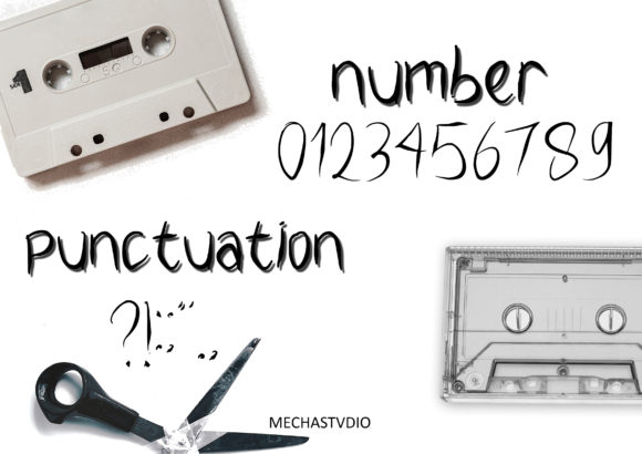 Silky Tape Signature Font Poster 4