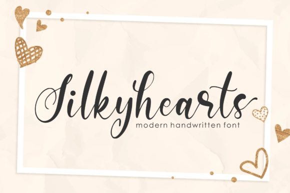 Silkyhearts Font Poster 1