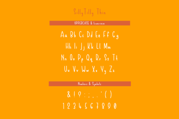 Silly Tilly Font Poster 3