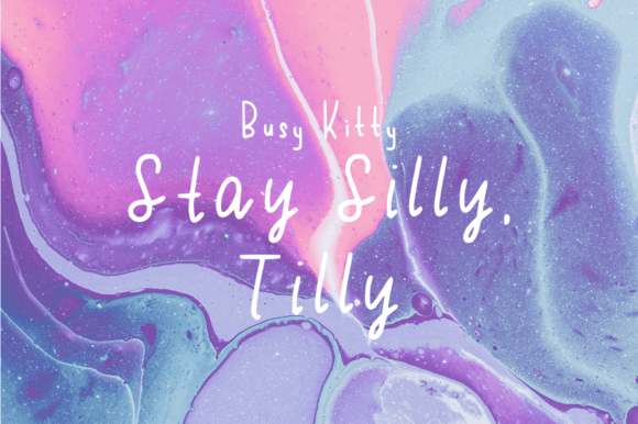 Silly Tilly Font Poster 4