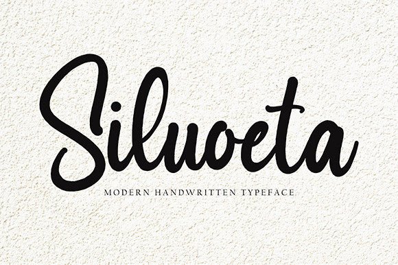 Siluoeta Font Poster 1