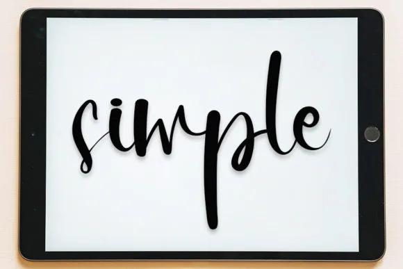 Simple Font Simple Font Poster 1