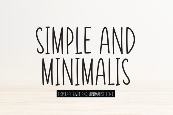 Simple and Minimalis Font Poster 1