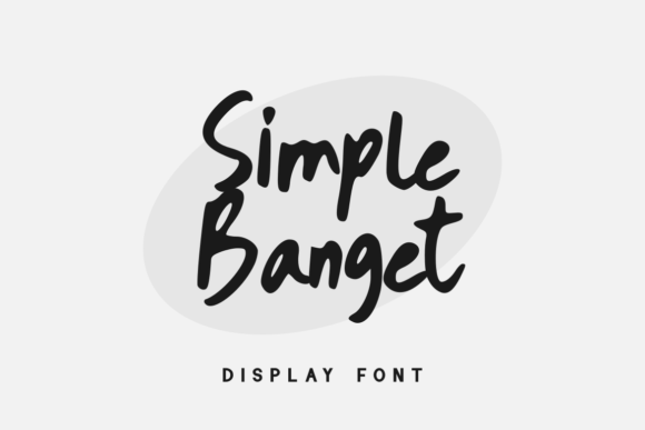 Simple Banget Font Poster 1