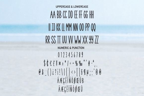 Simple Beach Font Poster 7