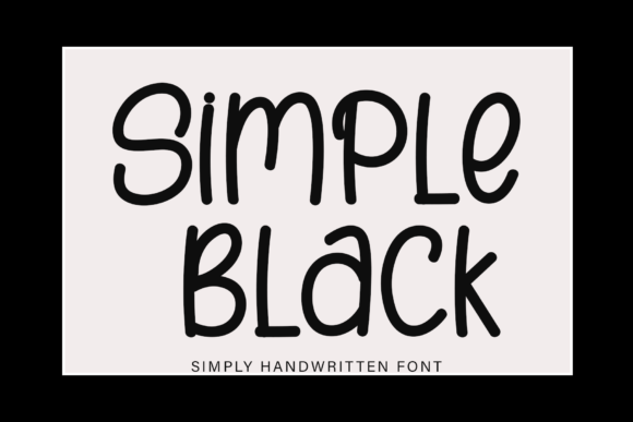 Simple Black Font Simple Black Font Poster 1