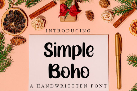 Simple Boho Font Poster 1