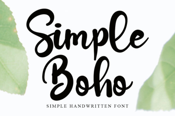Simple Boho Font Poster 1
