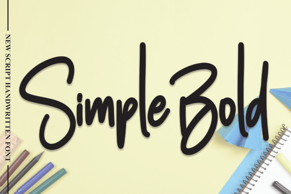 Simple Bold Font Simple Bold Font Poster 1