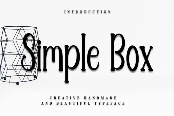 Simple Box Font Poster 1