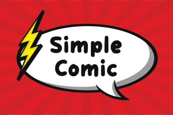 Simple Comic Font Poster 1