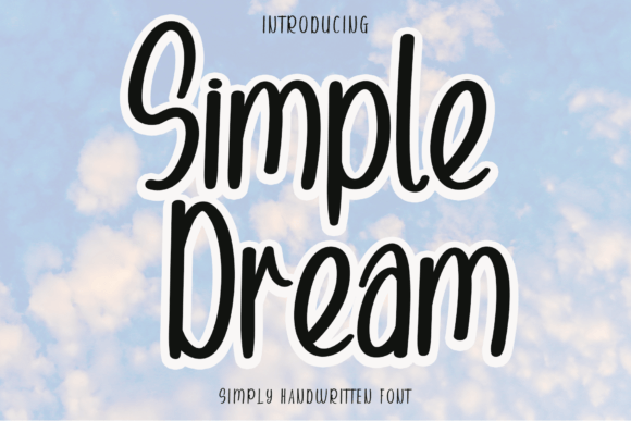 Simple Dream Font Poster 1