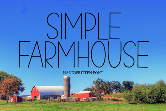 Simple Farmhouse Font Poster 1