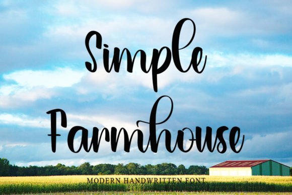 Simple Farmhouse Font Poster 1