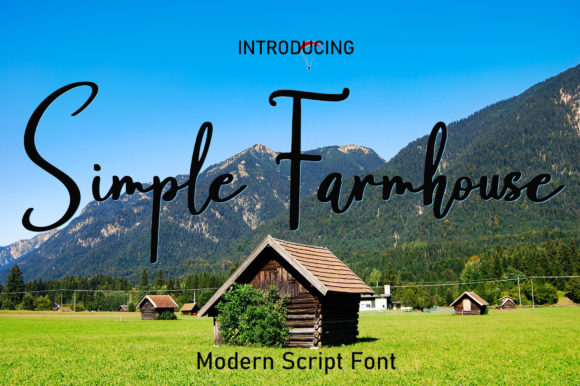 Simple Farmhouse Font Poster 1