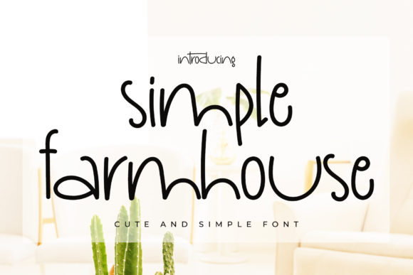 Simple Farmhouse Font Poster 1