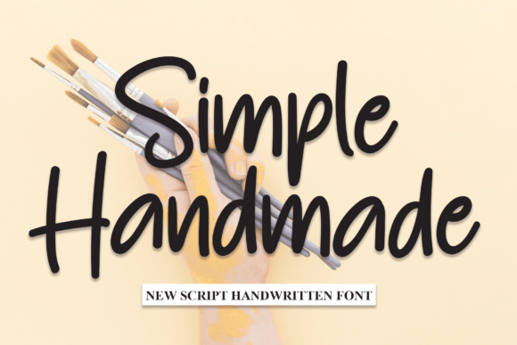 Simple Handmade Font Poster 1